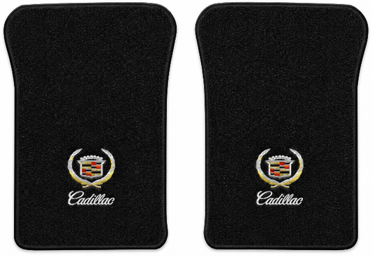 1987-1993 Cadillac Allante Cutpile Floor Mats with Embroidered Logo Choices - 2-Piece - product image