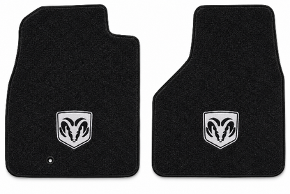 2010 Dodge Ram 1500 Reg Cab Cutpile Floor Mats with Embroidered Logo Choices - 2-Piece - product details image 2