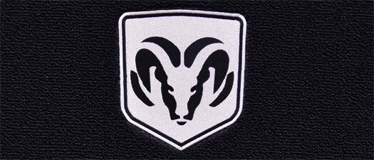 2011-2018 Ram 1500 Reg Cab Cutpile Floor Mats with Embroidered Logo Choices - 2-Piece - product details image 4