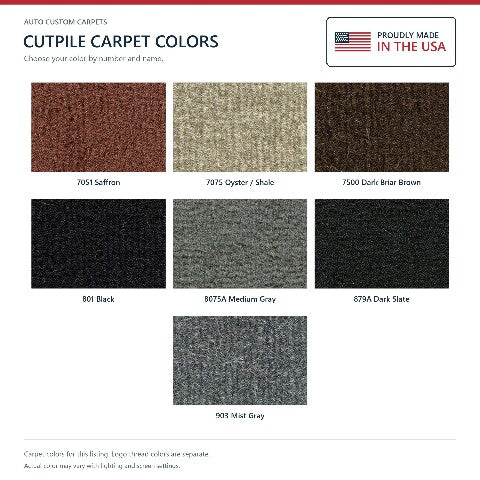 2011-2018 Ram 1500 Reg Cab Cutpile Floor Mats with Embroidered Logo Choices - 2-Piece - product details image 6