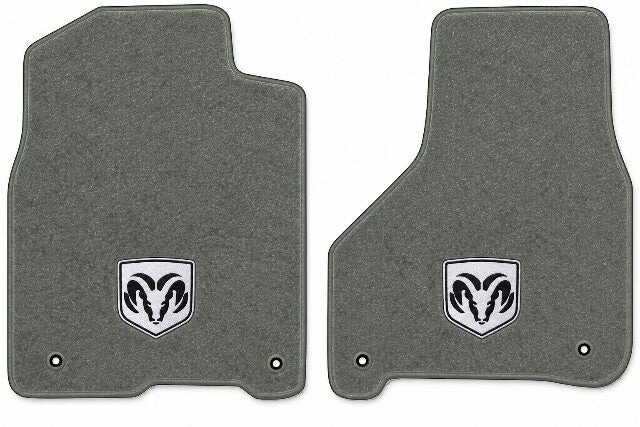 2011-2018 Ram 1500 Reg Cab Cutpile Floor Mats with Embroidered Logo Choices - 2-Piece - product image