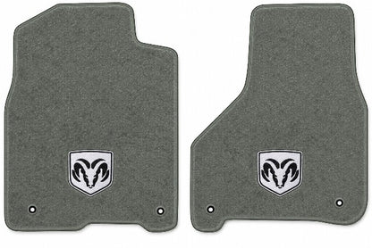 2011-2018 Ram 1500 Reg Cab Cutpile Floor Mats with Embroidered Logo Choices - 2-Piece - product image