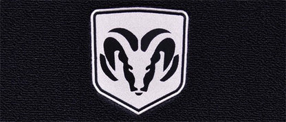 2011-2018 Ram 2500 Crew Cab Cutpile Floor Mats with Embroidered Logo Choices - 2-Piece - product details image 4