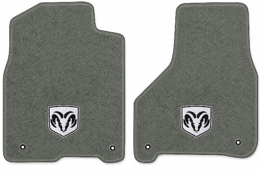 2011-2018 Ram 2500 Crew Cab Cutpile Floor Mats with Embroidered Logo Choices - 2-Piece - product image