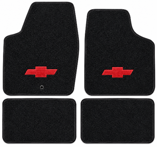 2014-2015 Chevy Impala Limited Cutpile Floor Mats with Embroidered Logo Choices - 4-Piece - product details image 2