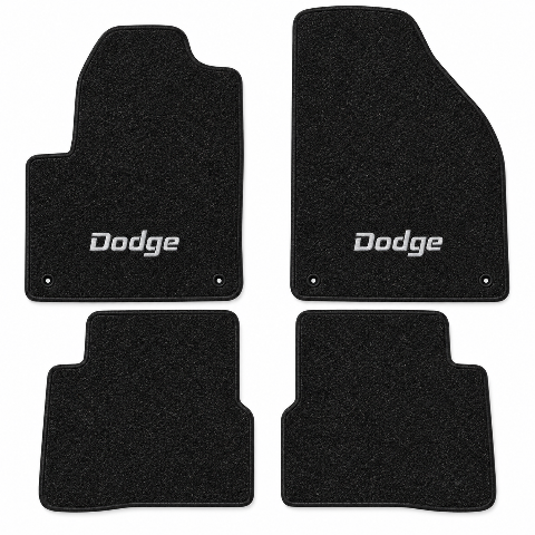 2013-2015 Dodge Dart Cutpile Floor Mats with Embroidered Logo Choices - 4-Piece - product details image 2