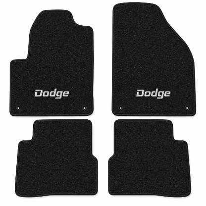 2013-2015 Dodge Dart Cutpile Floor Mats with Embroidered Logo Choices - 4-Piece - product details image 2