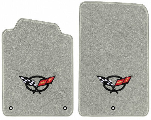 2001-2004 Corvette Z06 Truvette Floor Mats with Embroidered Logo Choices w/o Heel Pad - 2-Piece - product image