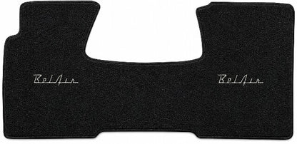 1955-57 Chevy Bel Air Nomad 2DR Wagon Loop Floor Mat Embroidered Logos Front - 1-Piece - product details image 3