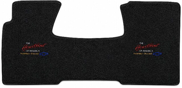 1955-1957 Chevy Bel Air Loop Floor Mat Embroidered Logos Front - 1-Piece - product details image 6