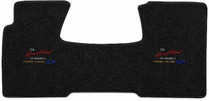 1955-57 Chevy Bel Air Nomad 2DR Wagon Loop Floor Mat Embroidered Logos Front - 1-Piece - product details image 5