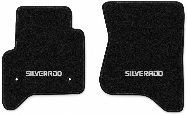 2014-18 Chevy Silverado 1500 Double/Crew Cab Floor Mats with Embroidered Logo Choices - 2-Piece - product details image 3