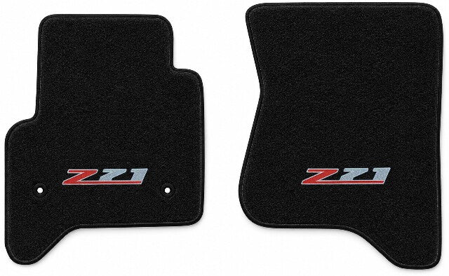 2014-18 Chevy Silverado 1500 Double/Crew Cab Floor Mats with Embroidered Logo Choices - 2-Piece - product details image 4