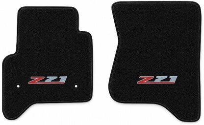 2014-18 Chevy Silverado 1500 Double/Crew Cab Floor Mats with Embroidered Logo Choices - 2-Piece - product details image 4