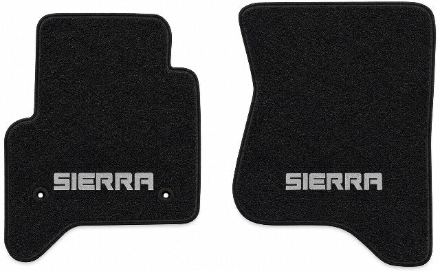 2014-18 GMC Sierra 1500 Double Cab/Crew Cab Floor Mats with Embroidered Logo Choices - 2-Piece - product details image 3