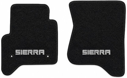 2014-18 GMC Sierra 1500 Double Cab/Crew Cab Floor Mats with Embroidered Logo Choices - 2-Piece - product details image 3