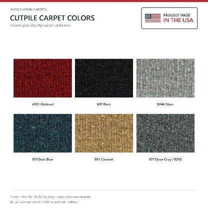 1980-1982 Plymouth TC3 Cutpile Floor Mats with Embroidered Logo Choices Front - 2-Piece - product details image 7