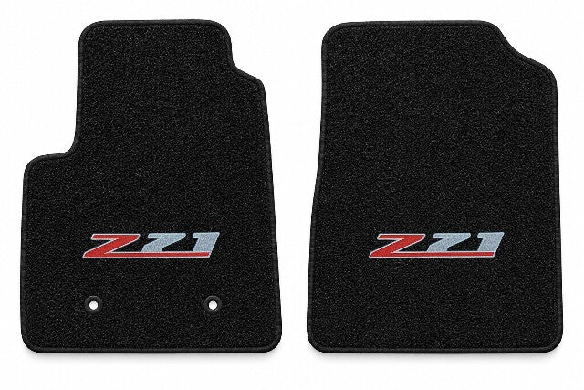 2015-2018 Chevy Colorado Reg Cab Cutpile Floor Mats with Embroidered Logo Choices - 2-Piece - product details image 3