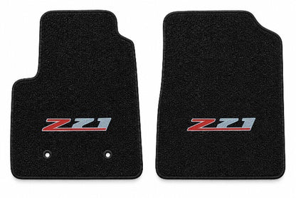 2015-2018 Chevy Colorado Reg Cab Cutpile Floor Mats with Embroidered Logo Choices - 2-Piece - product details image 3