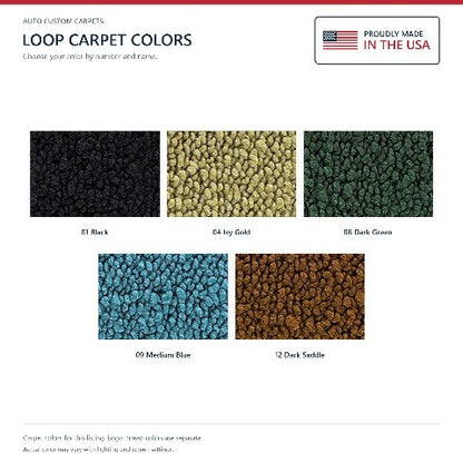 1971 Plymouth GTX Auto Loop Floor Mats with Embroidered Logo Choices - 4-Piece - product details image 8