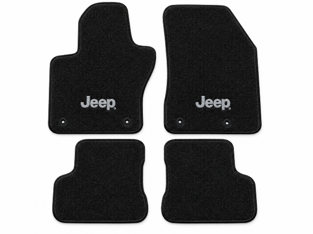 2015-2018 Jeep Renegade Cutpile Floor Mats with Embroidered Logo Choices - 4-Piece - product details image 2