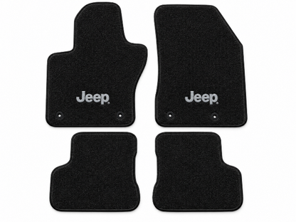 2015-2018 Jeep Renegade Cutpile Floor Mats with Embroidered Logo Choices - 4-Piece - product details image 2