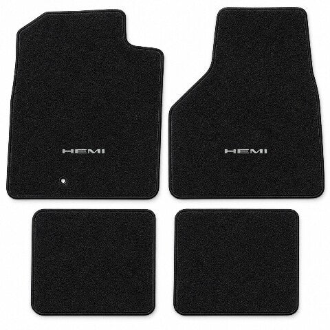 2006-08 Dodge Ram 1500 Mega Cab Crew Cab Style Floor Mats with Embroidered Logo Choices - 4-Piece - product details image 3