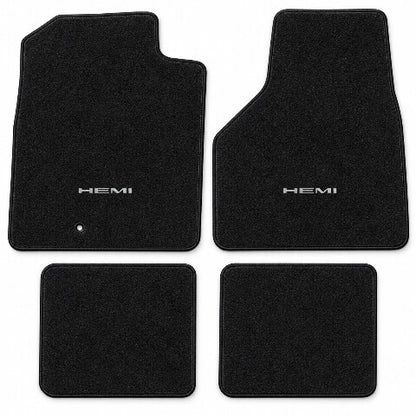 2006-08 Dodge Ram 1500 Mega Cab Crew Cab Style Floor Mats with Embroidered Logo Choices - 4-Piece - product details image 3