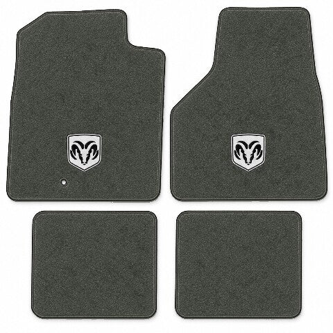 2006-08 Dodge Ram 1500 Mega Cab Crew Cab Style Floor Mats with Embroidered Logo Choices - 4-Piece - product image