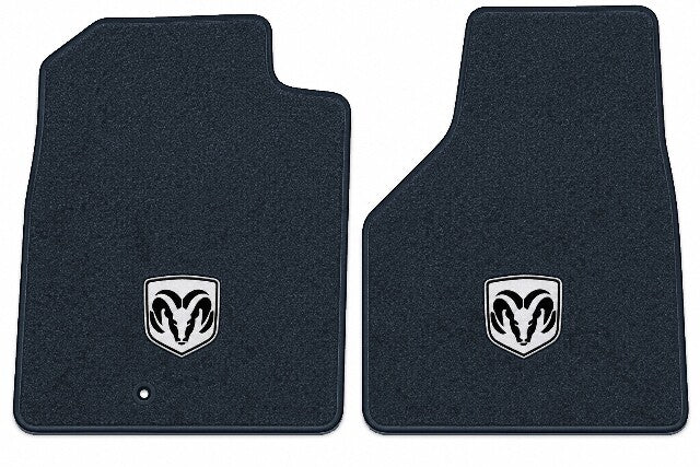 2002-2009 Dodge Ram 3500 Reg Cab Cutpile Floor Mats with Embroidered Logo Choices - 2-Piece - product image