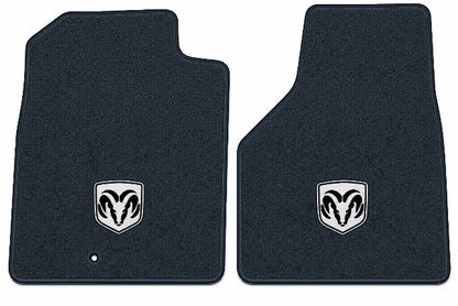 2002-2009 Dodge Ram 3500 Reg Cab Cutpile Floor Mats with Embroidered Logo Choices - 2-Piece - product image