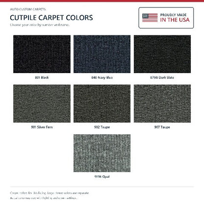 2002-2009 Dodge Ram 3500 Reg Cab Cutpile Floor Mats with Embroidered Logo Choices - 2-Piece - product details image 7