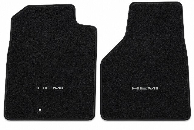 2002-2009 Dodge Ram 3500 Reg Cab Cutpile Floor Mats with Embroidered Logo Choices - 2-Piece - product details image 3