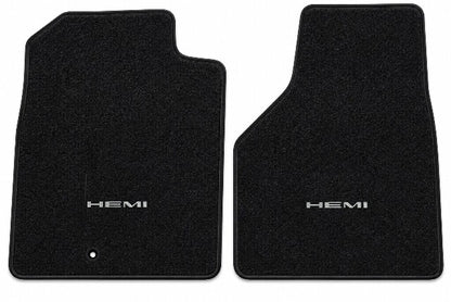 2002-2009 Dodge Ram 3500 Reg Cab Cutpile Floor Mats with Embroidered Logo Choices - 2-Piece - product details image 3