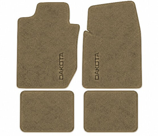 1997-2004 Dodge Dakota Crew Cab Cutpile Floor Mats with Embroidered Logo Choices - 4-Piece - product image