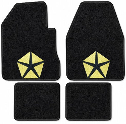 1974-1975 Plymouth Road Runner 4spd Cutpile Floor Mats with Embroidered Logo Choices - 4-Piece - product details image 4