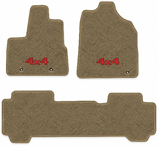 2003-2004 Honda Pilot Frts & Rr Cutpile Floor Mats with Embroidered Logo Choices - 3-Piece - product image