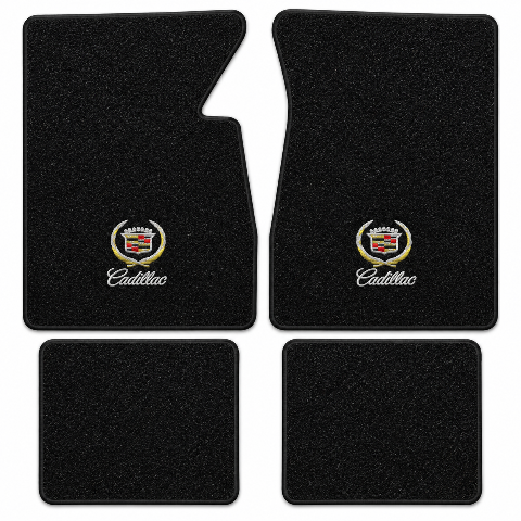 1961-1970 Cadillac Eldorado Cutpile Floor Mats with Embroidered Logo Choices - 4-Piece - product image