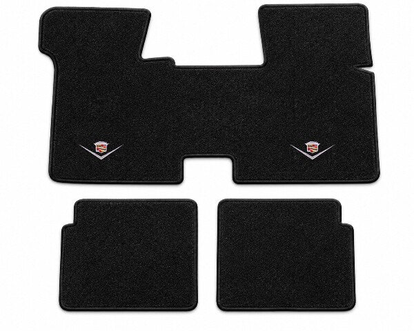 1980-1985 Cadillac Seville with Console Cutpile Floor Mats with Embroidered Logo Choices - 3-Piece - product details image 3