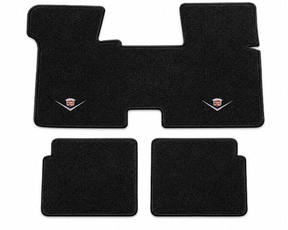 1980-1985 Cadillac Seville with Console Cutpile Floor Mats with Embroidered Logo Choices - 3-Piece - product details image 3