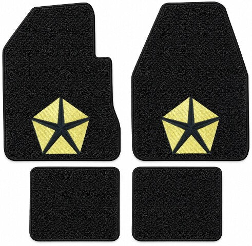 1964 Plymouth Fury Sport 2DR 4spd Loop Floor Mats with Embroidered Logo Choices - 4-Piece - product details image 5