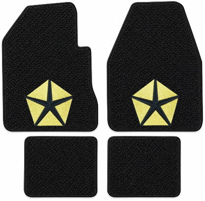 1964 Plymouth Fury Sport 2DR 4spd Loop Floor Mats with Embroidered Logo Choices - 4-Piece - product details image 5
