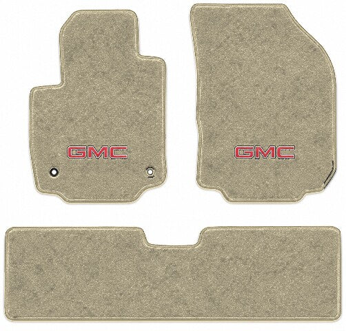 2018-2019 GMC Terrain Frts & Rr Cutpile Floor Mats with Embroidered Logo Choices - 3-Piece - product image