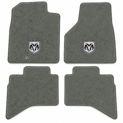 2011-2012 Ram 1500 Quad Cab Cutpile Floor Mats with Embroidered Logo Choices - 4-Piece - product image