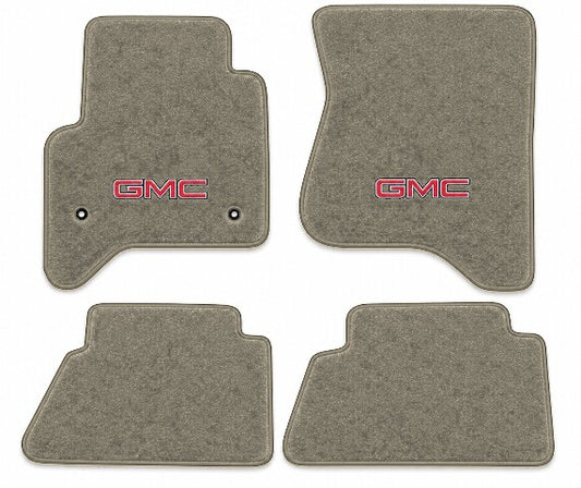 2019 GMC Sierra 1500 Limited Crew Cab Cutpile Floor Mats with Embroidered Logo Choices - 4-Piece - product image