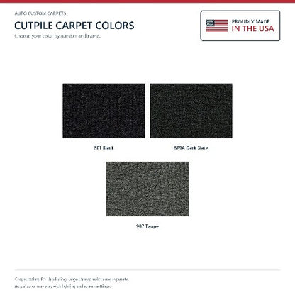 2010 Dodge Ram 2500 Crew Cab Frts & Rr Cutpile Floor Mats with Embroidered Logo Choices - 3-Piece - product details image 6