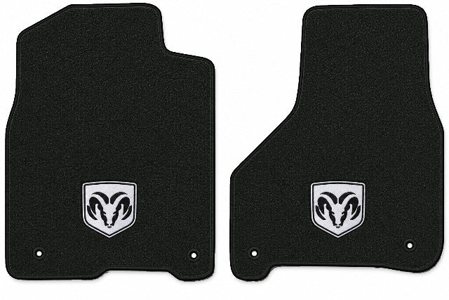 2010 Dodge Ram 2500 Crew Cab Cutpile Floor Mats with Embroidered Logo Choices - 2-Piece - product image