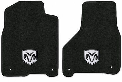2010 Dodge Ram 2500 Crew Cab Cutpile Floor Mats with Embroidered Logo Choices - 2-Piece - product image