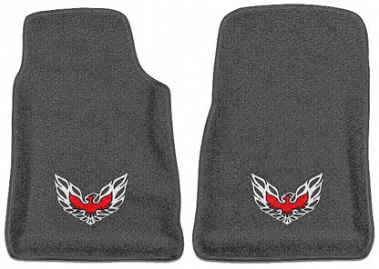1969 Pontiac Firebird Trans Am Premium Contour Floor Mats with Embroidered Logo Choices - 2-Piece - product image