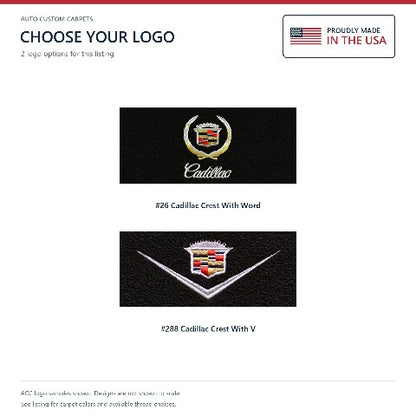 1959-60 Cadillac DeVille Series 62 Floor Mats with Embroidered Logo Choices 2DR Coupe - 4-Piece - product details image 6